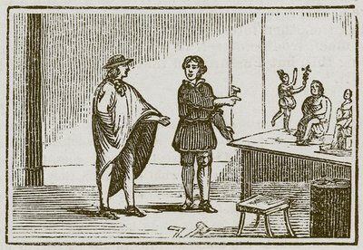 Mercúrio e o Trinchador (gravura) de English School