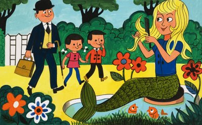 Sereia no parque de English School