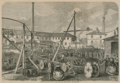 Srs. Glass e Elliotts Atlantic Telegraph Cable Works em East Greenwich de English School