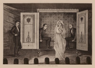 Messrs, Maskelyne and Cookes Dark Seance (gravura) de English School