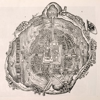 México Antes da Conquista, de "A História Narrativa e Crítica da América", editado por Justin Winsor, Londres, 1886 de English School