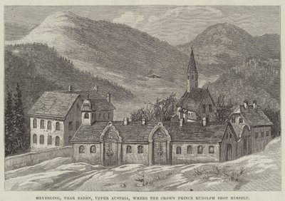 Meyerling, perto de Baden, Alta Áustria, onde o Príncipe Herdeiro Rudolph se matou a tiro (gravação) de English School