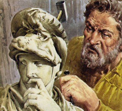 Michelangelo trabalhou em uma capela que deveria conter os túmulos da família de Medici de English School