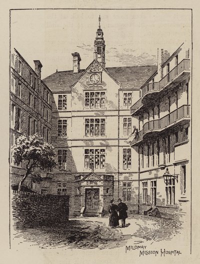 Hospital da Missão de Mildmay (gravura) de English School
