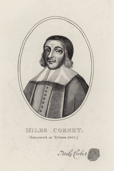 Miles Corbet (gravura) de English School