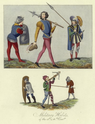 Hábitos militares dos séculos XV e XVI de English School