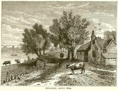 Millbank, cerca de 1800 de English School