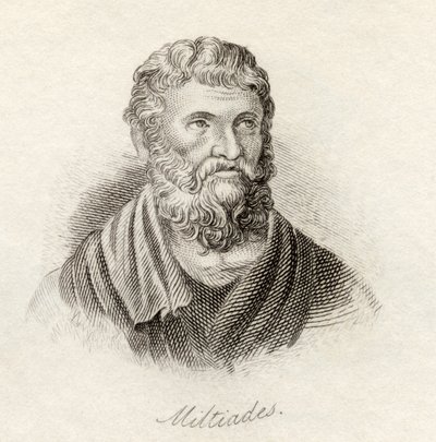 Miltiades the Younger, do &39;Crabb&39;s Historical Dictionary&39;, publicado em 1825 de English School