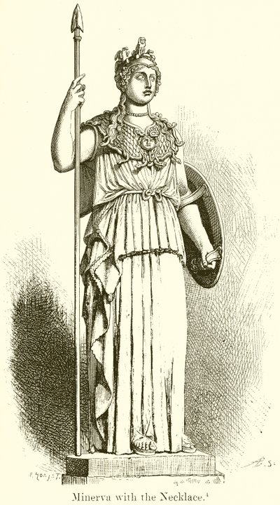 Minerva com o colar de English School