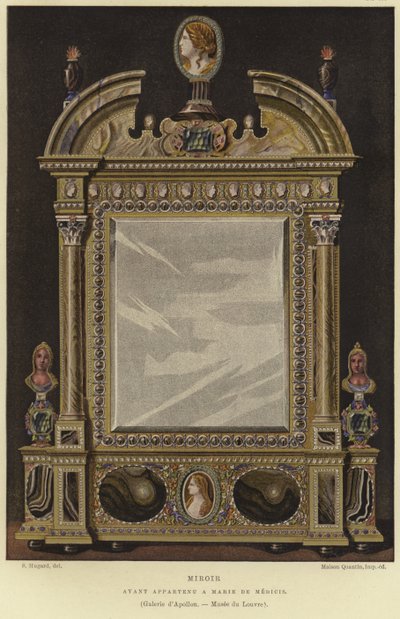 Espelho que pertencia a Marie de Medici, rainha da França de English School