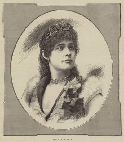 Miss C E Daniels (gravura) de English School