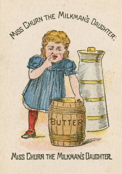 Senhorita Churn a filha de Milkmans de English School