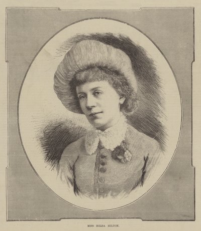 Menina Hilda Hilton (gravura) de English School