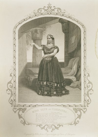 Miss Laura Addison como Imogen, em Cymbeline por William Shakespeare (1564-1616) de English School