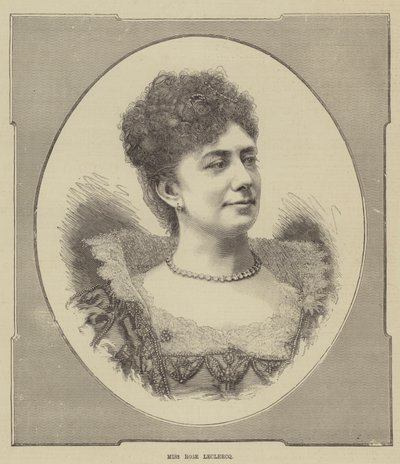 Miss Rose Leclercq (gravura) de English School