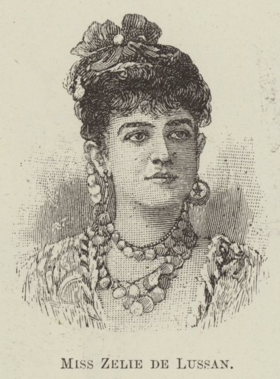 Miss Zelie de Lussan (gravura) de English School