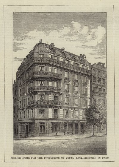 Missão Casa para a Proteção da Jovem Inglesa em Paris (gravura) de English School