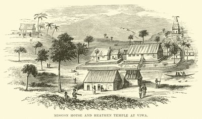 Casa da Missão e Templo dos Pagãos em Viwa de English School