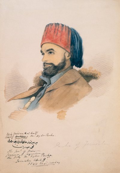 Mohammed Hayder, Pasha de Jerusalém, 1844 de English School