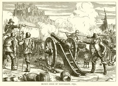 Monges Cerco de Tantallon, 1651 de English School
