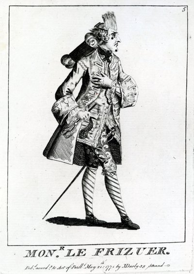 Mons. O Frizuer, 1771 de English School