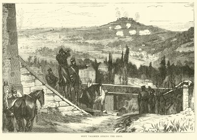 Mont Valerien durante o cerco, outubro de 1870 de English School