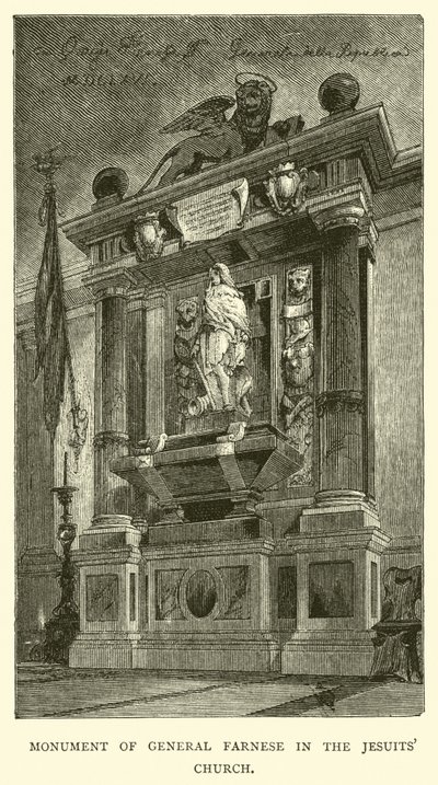 Monumento do General Farnese na Igreja dos Jesuítas de English School