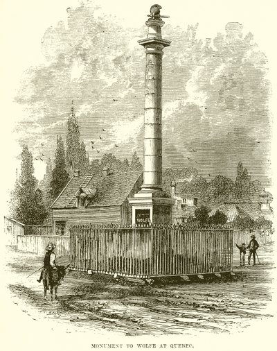 Monumento, para, Wolfe, em, quebec de English School