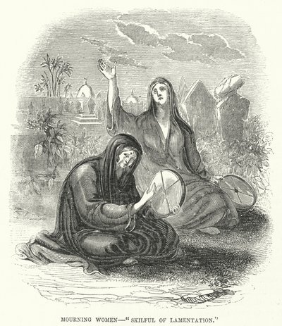 Mulheres de luto, "hábil de lamentação" de English School