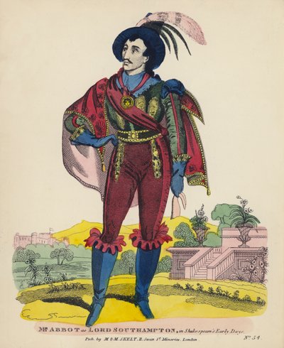 Sr. Abade como Lord Southampton, em Shakespeare