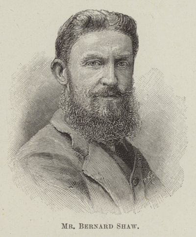 Sr. Bernard Shaw (gravura) de English School