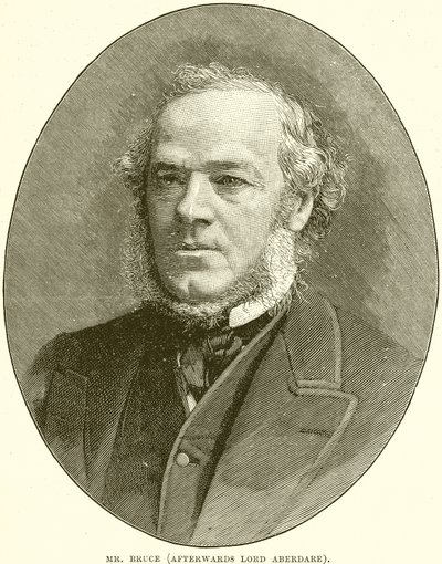 Sr. Bruce (depois Lord Aberdare) de English School