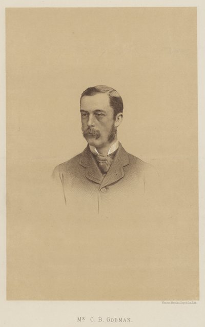 Sr. C B Godman, Pai do Coronel Sherard Godman (litho) de English School