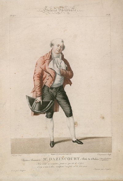 Sr. Dazincourt no papel de Dubois no Theatre Francais de English School