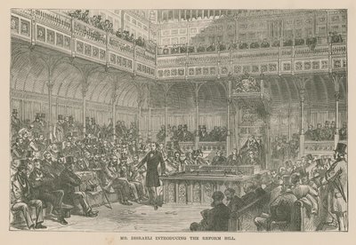 Sr. Disraeli, apresentando a Lei de Reforma de English School