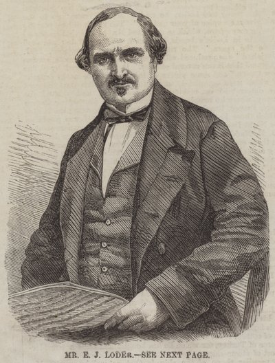 Sr. E J Loder (gravura) de English School