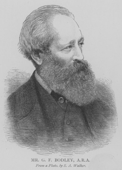 Sr. G F Bodley, ARA (gravura) de English School