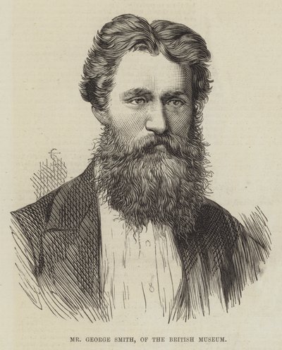 Sr. George Smith, do Museu Britânico (gravura) de English School