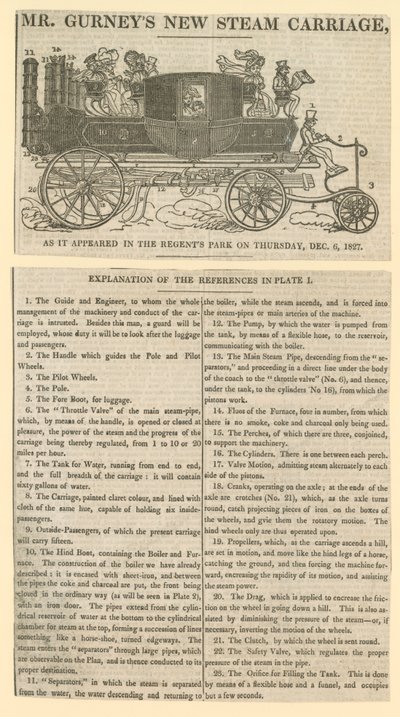 Mr Gurneys New Steam Carriage de English School