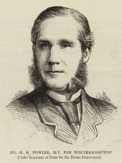 H. H. Fowler, deputado por Wolverhampton (gravura) de English School