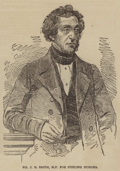 Sr. J B Smith, deputado por Stirling Burghs (gravura) de English School