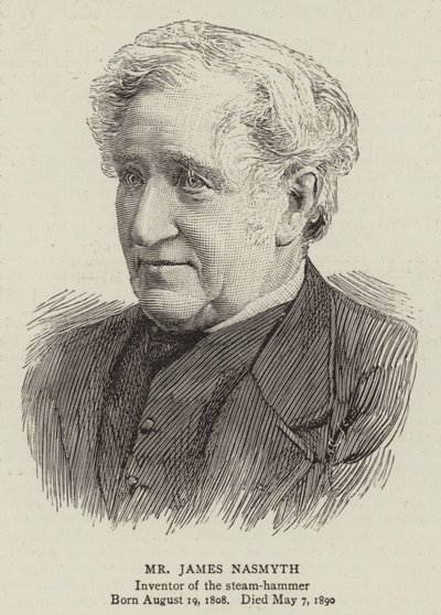 Sr. James Nasmyth (gravura) de English School