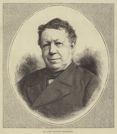 Sr. John Baldwin Buckstone (gravura) de English School