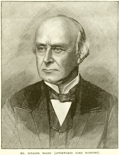 Sr. Speaker Brand (depois Lord Hampden) de English School