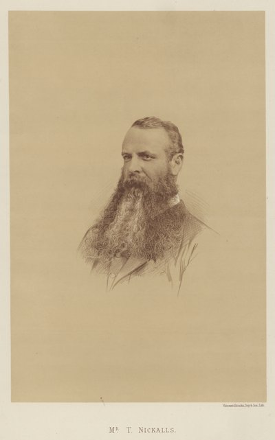 Sr. T Nickalls (litografia) de English School