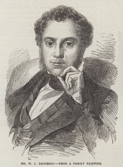 Sr. W J Broderip (gravura) de English School
