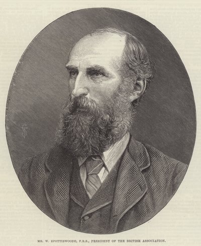 Sr. W Spottiswoode, FRS, Presidente da Associação Britânica (gravura) de English School