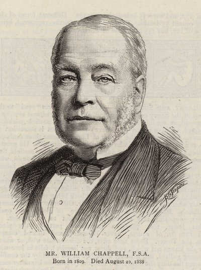 Sr. William Chappell, FSA (gravura) de English School