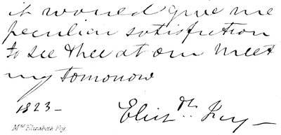 Mrs Elizabeth Fry de English School