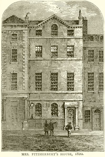 Casa da Sra. Fitzherberts, 1820 de English School